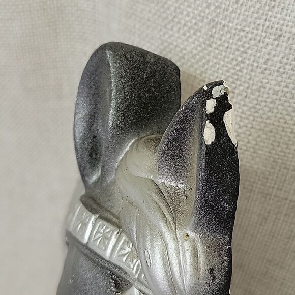 Pair Black Stallion Horse Wall Plaques Chalkware Plaster Miller Studios 1964 - Picture 9 of 11